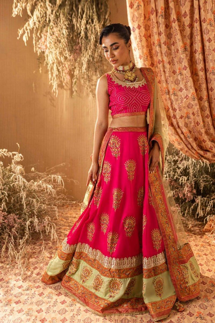 Shehrnaz - SHK-1210 - sona - Pink - Mukesh  - 3 Piece