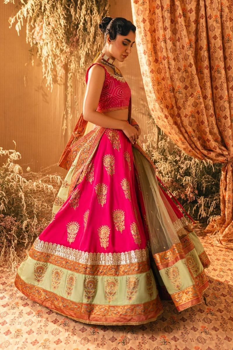 Shehrnaz - SHK-1210 - sona - Pink - Mukesh  - 3 Piece