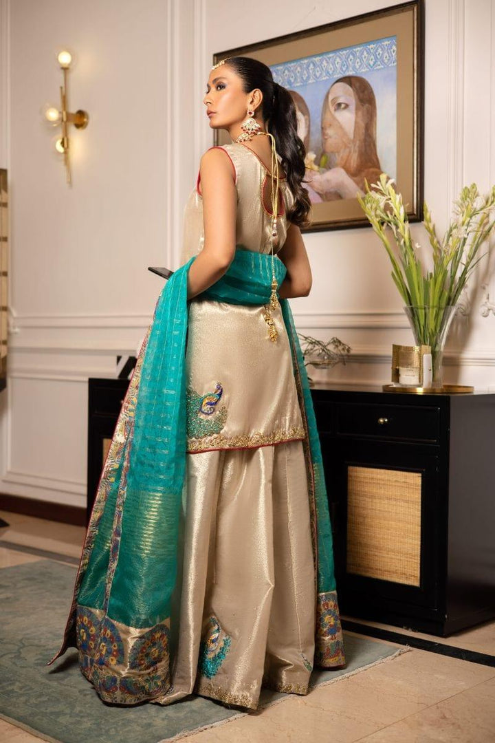 Shehrnaz - SHK-1212 - Nargis - Gold - Gold Masoori - 3 Piece