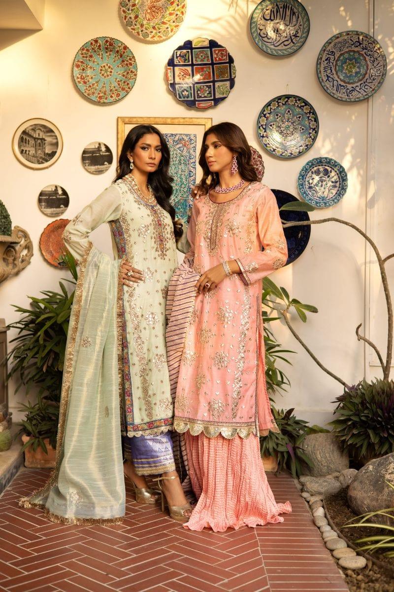 Shehrnaz - SHK-1232 - Myra - B - Mint - Khaadi Silk - 3 Piece