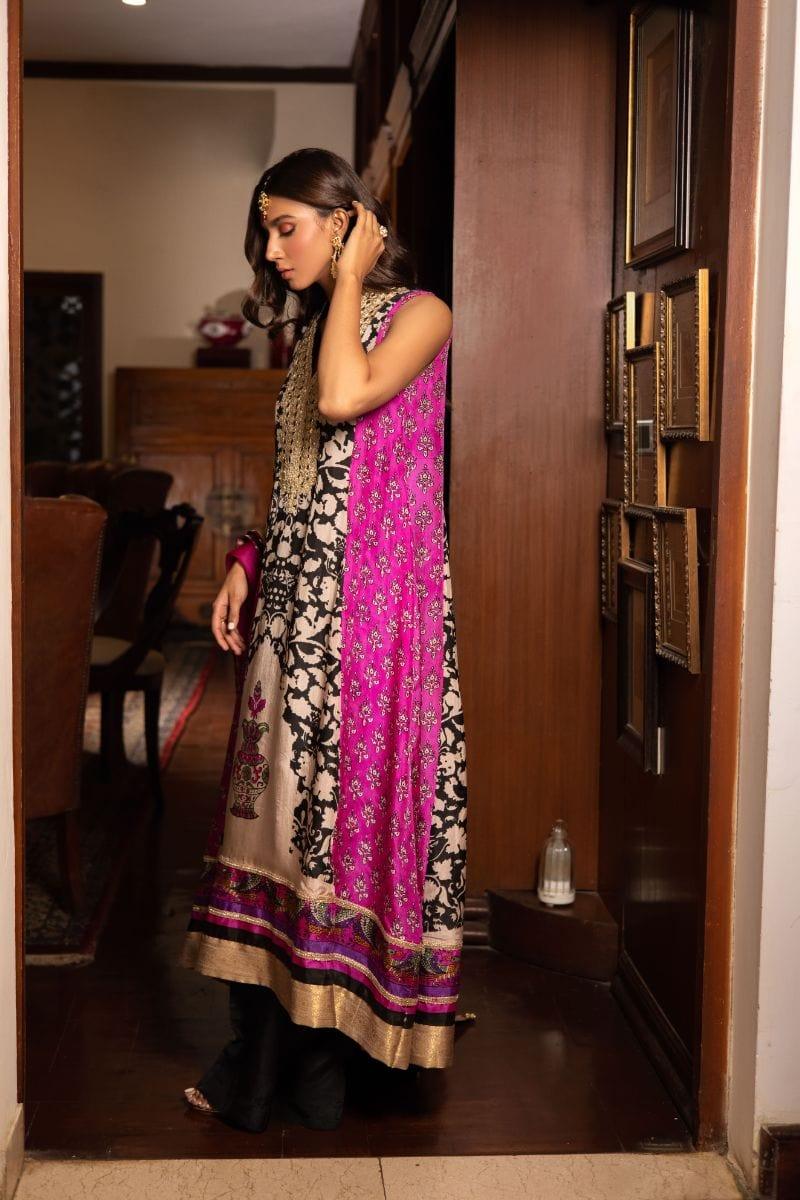 Shehrnaz - SHK-1236 - Sana - Beige - Medium Silk - 3 Piece