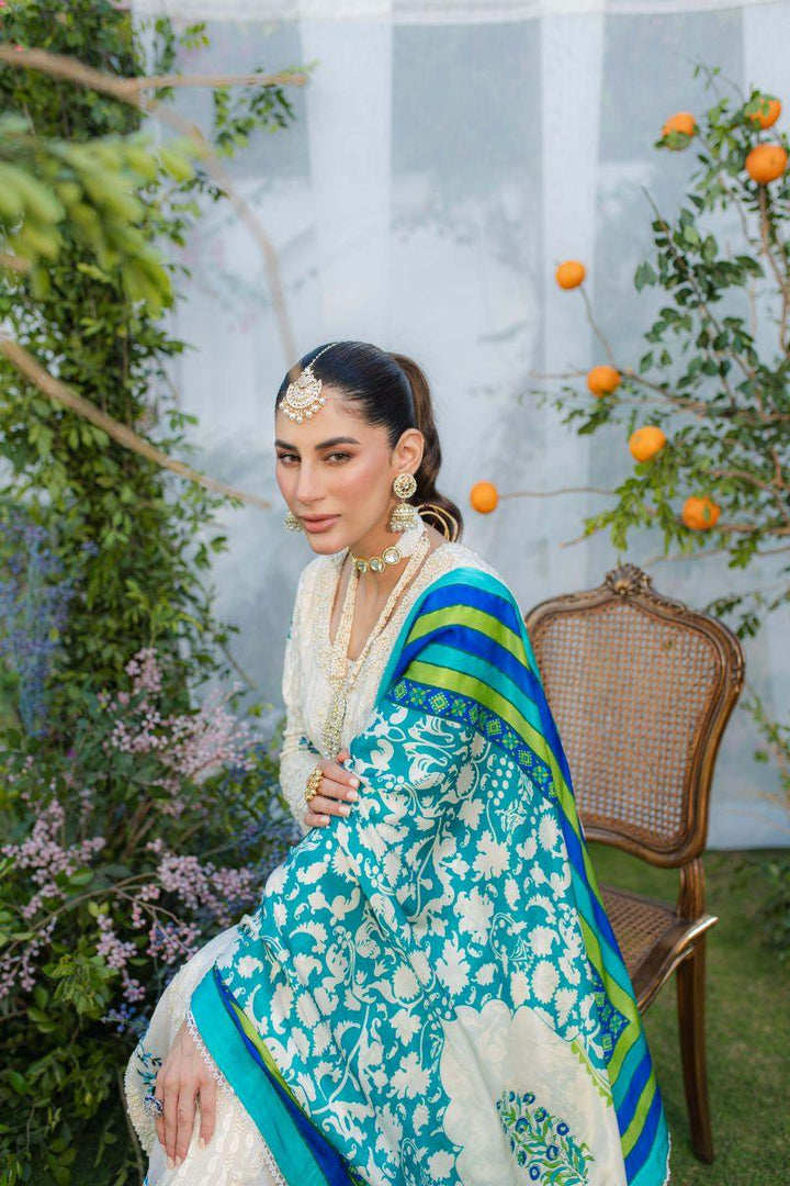 Shehrnaz - SHK-1266 - Off-white - Raw Silk - 3 Piece
