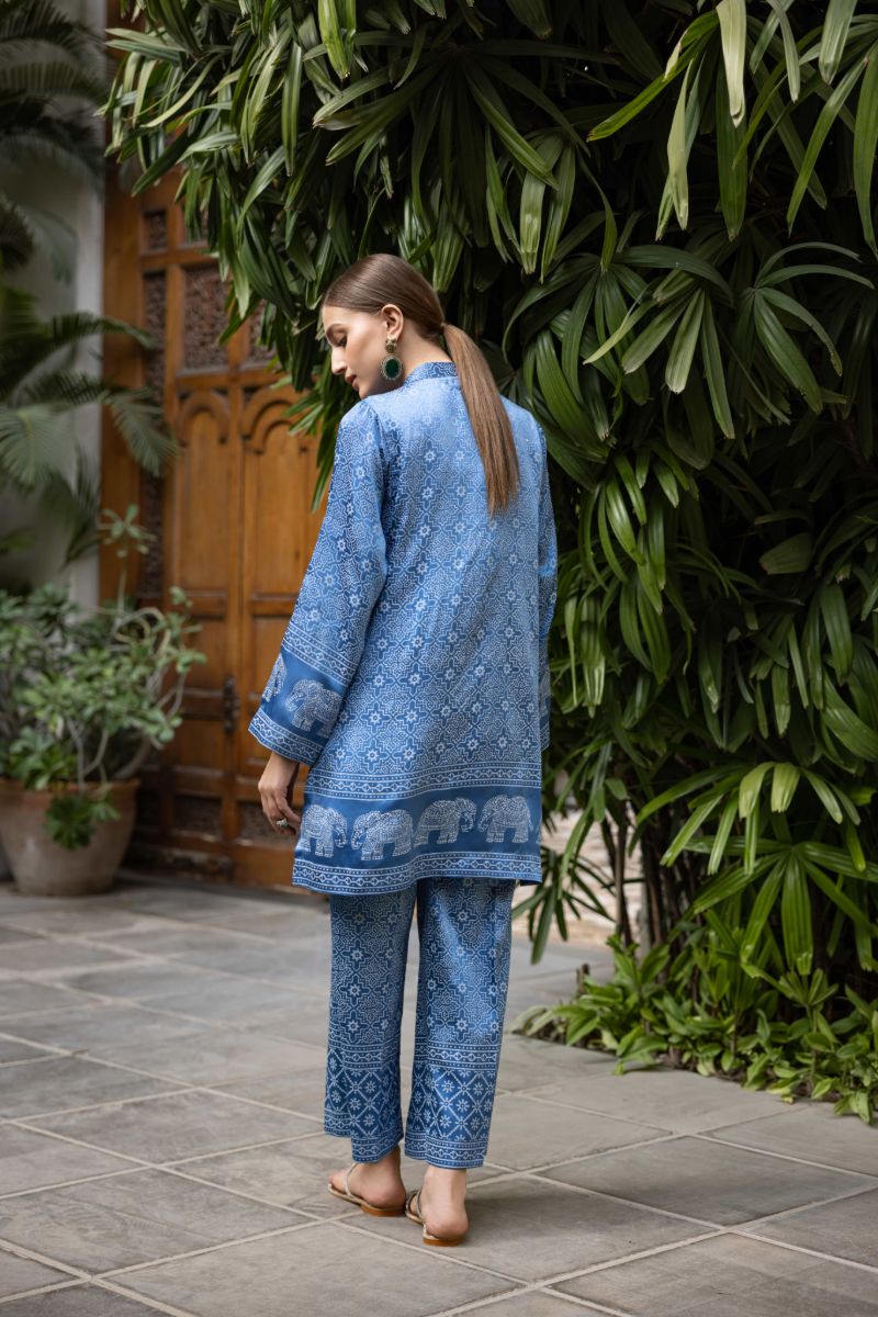 Shehrnaz - Sindhu - SHK-1414 - Blue - Pk Silk - 2 Piece