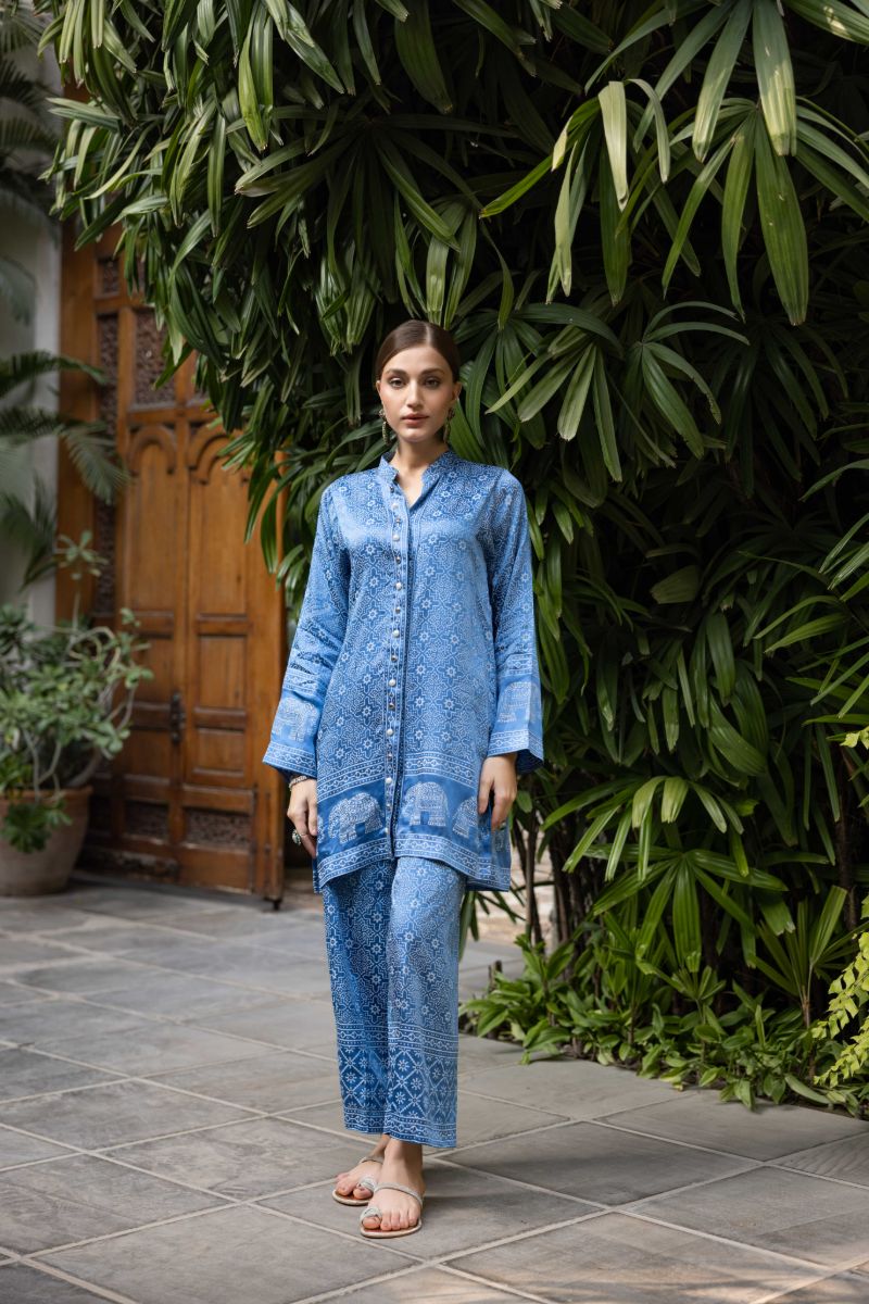 Shehrnaz - Sindhu - SHK-1414 - Blue - Pk Silk - 2 Piece
