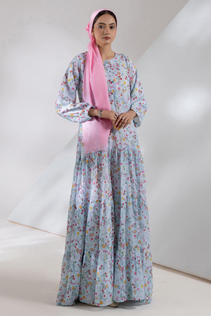 Malbus - Spring Bliss - Chiffon - Blue - Maxi - 1 Piece