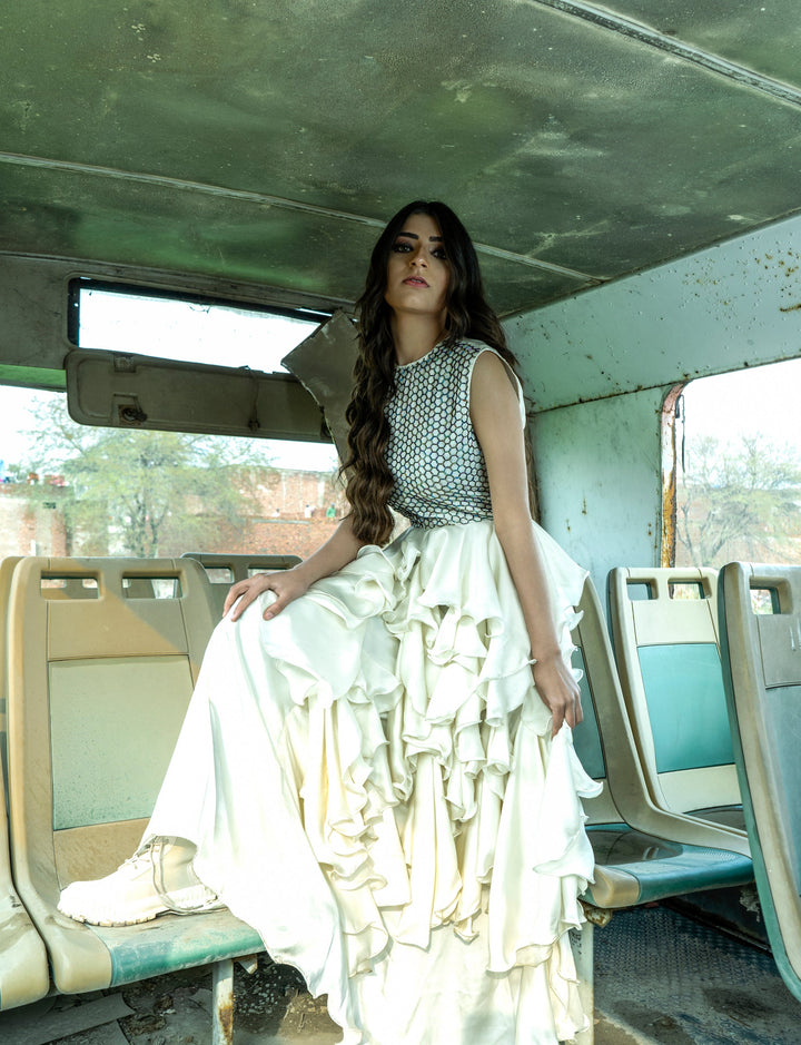 Syah - Flounce Frock - 1 Piece