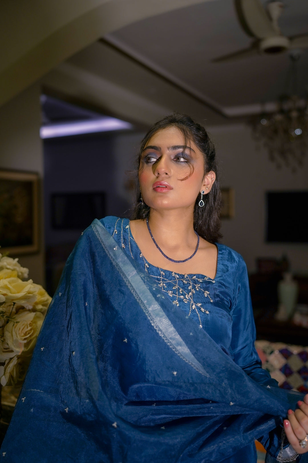 Syah - Neelum - Ramen Silk - Blue - 3 Piece