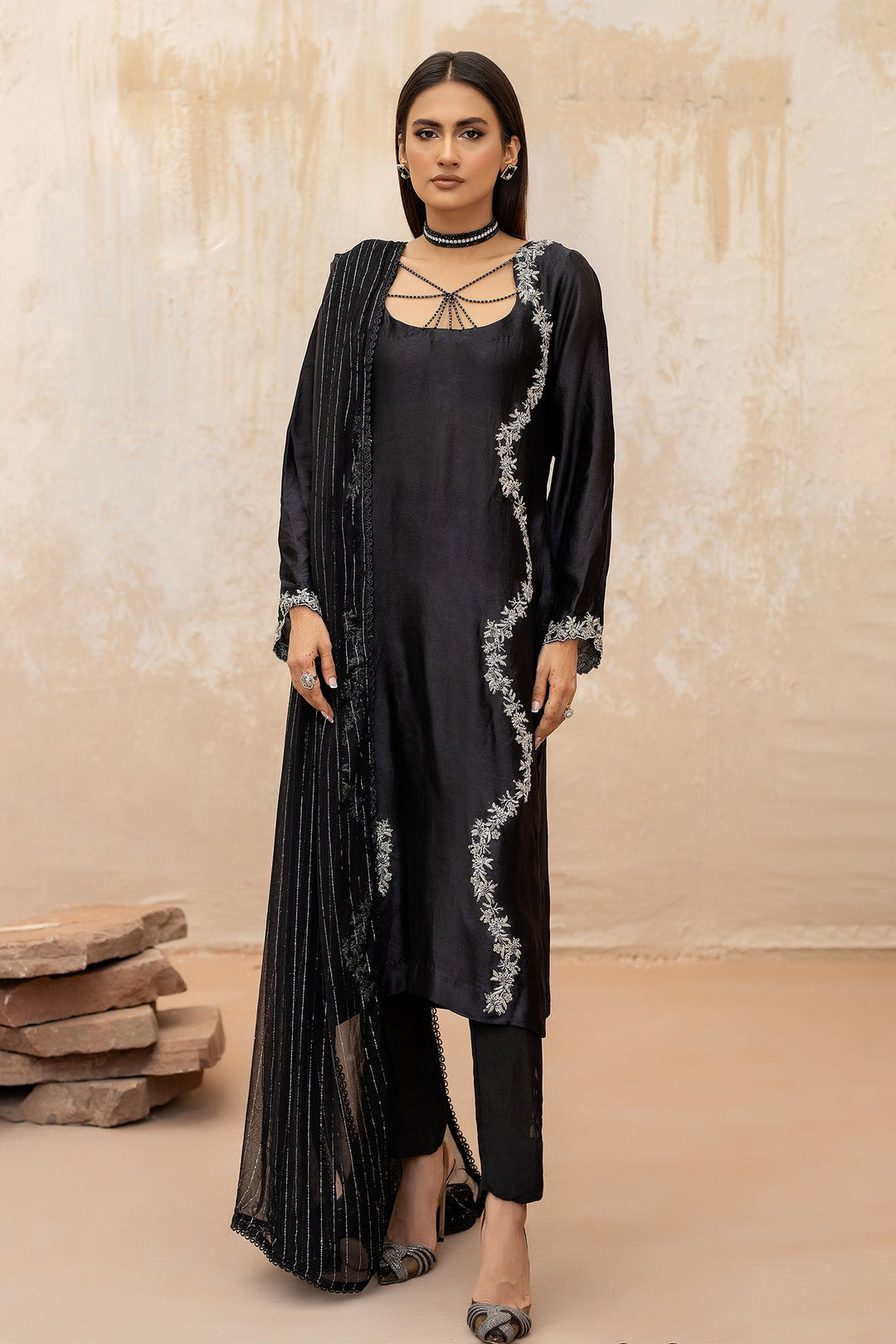 Syah - Syah - Tissue Silk - Black - 3 Piece