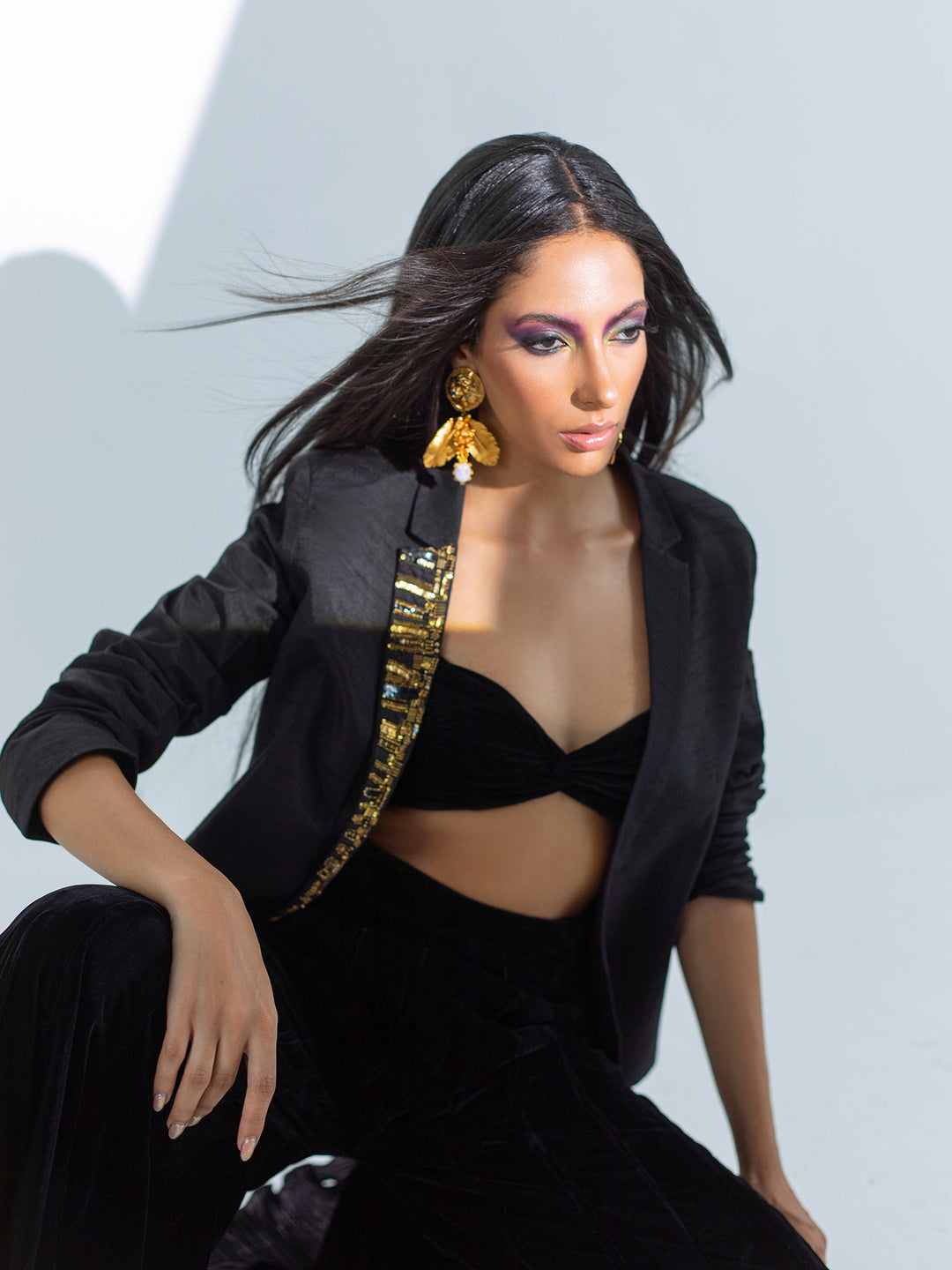Sanam Chaudhri THEODORA Jacket Black 2 Piece