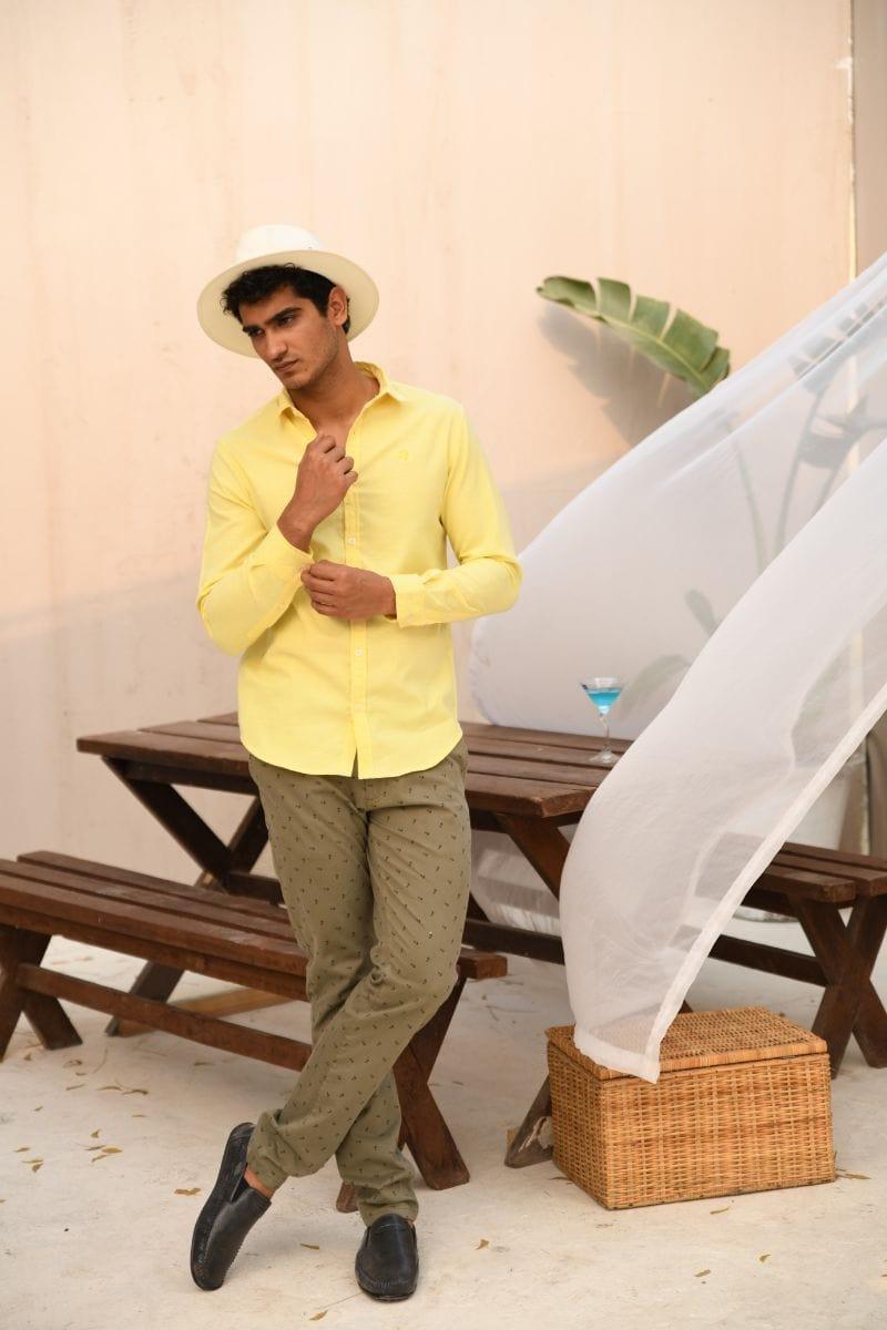 TKMANN - Lemon Collared Shirt - Cotton - 1 Piece