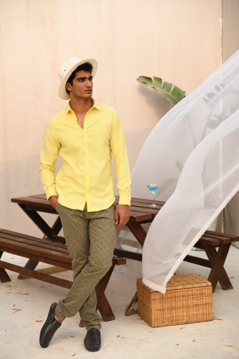 TKMANN - Lemon Collared Shirt - Cotton - 1 Piece