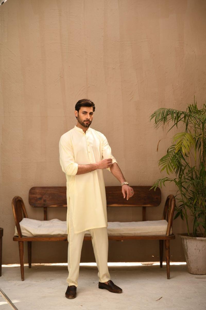 TKMANN - Peach Eastern Suit - Kurta & Pajama - Silk Cotton - 2 Piece