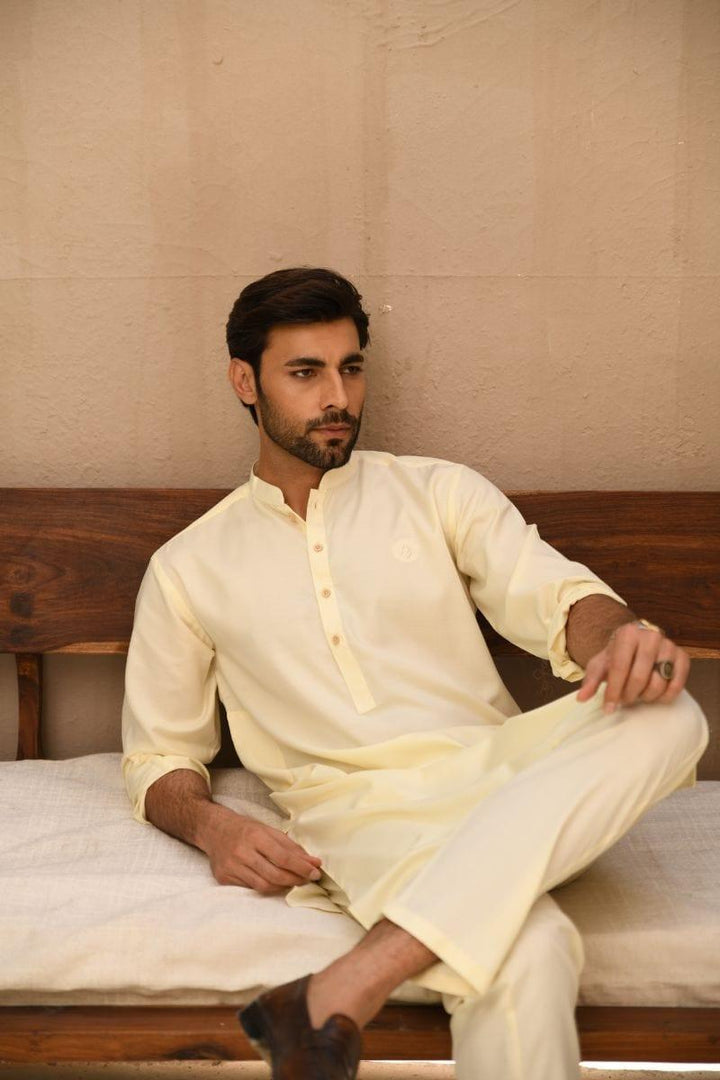 TKMANN - Peach Eastern Suit - Kurta & Pajama - Silk Cotton - 2 Piece