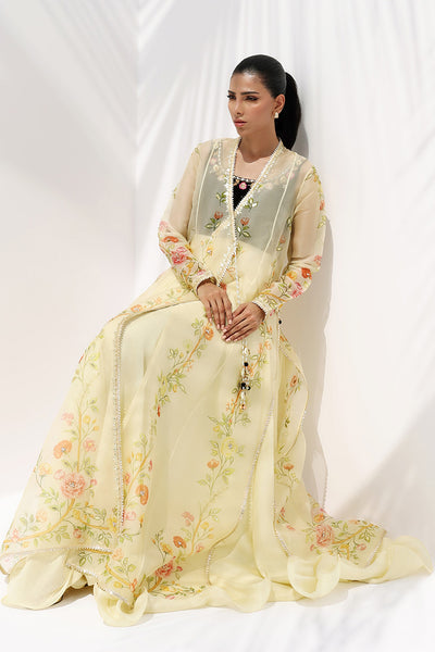 Sania Maskatiya - Tali Velvet/Khaddi Silk/Organza Suit For Women - Buttercream 3 Piece