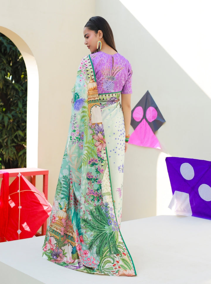 Anayra Amal - Parsley Grip The Print Room Printed Suit For Women - 2 Piece