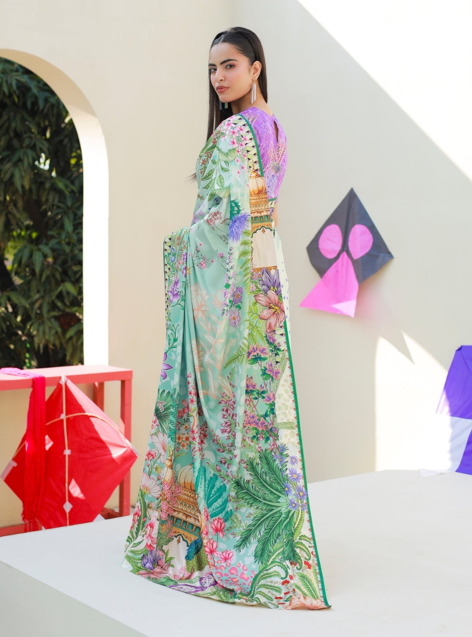 Anayra Amal - Parsley Grip The Print Room Printed Suit For Women - 2 Piece