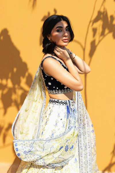 Sania Maskatiya - Umyra Velvet,Khaddi Silk,Organza Suit For Women - Cream 3 Piece