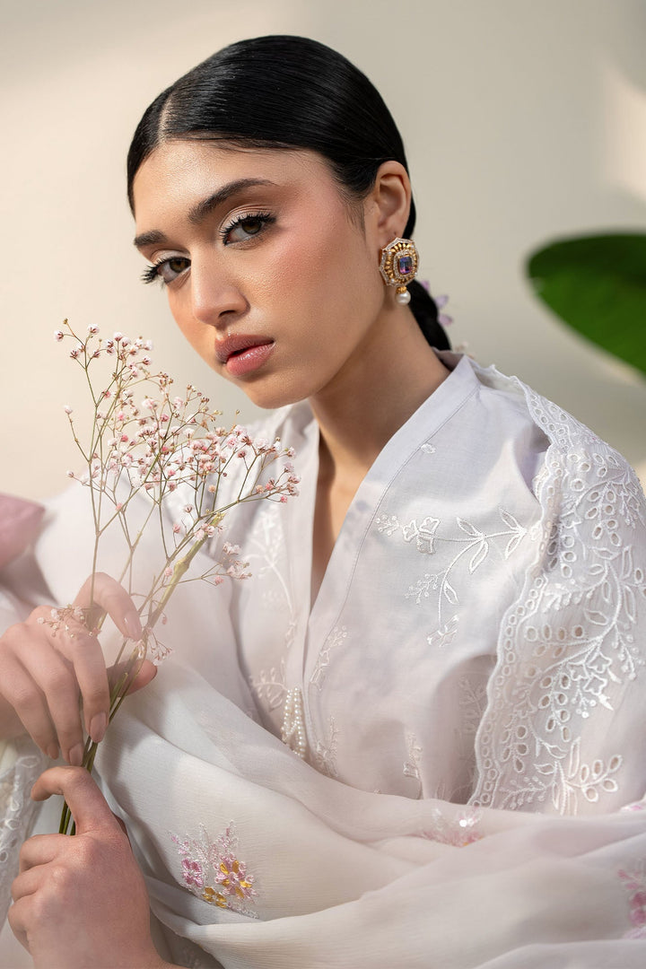 Cross Stitch - Lawn Persian Violet Unstitch Suit For Women - 3 Piece