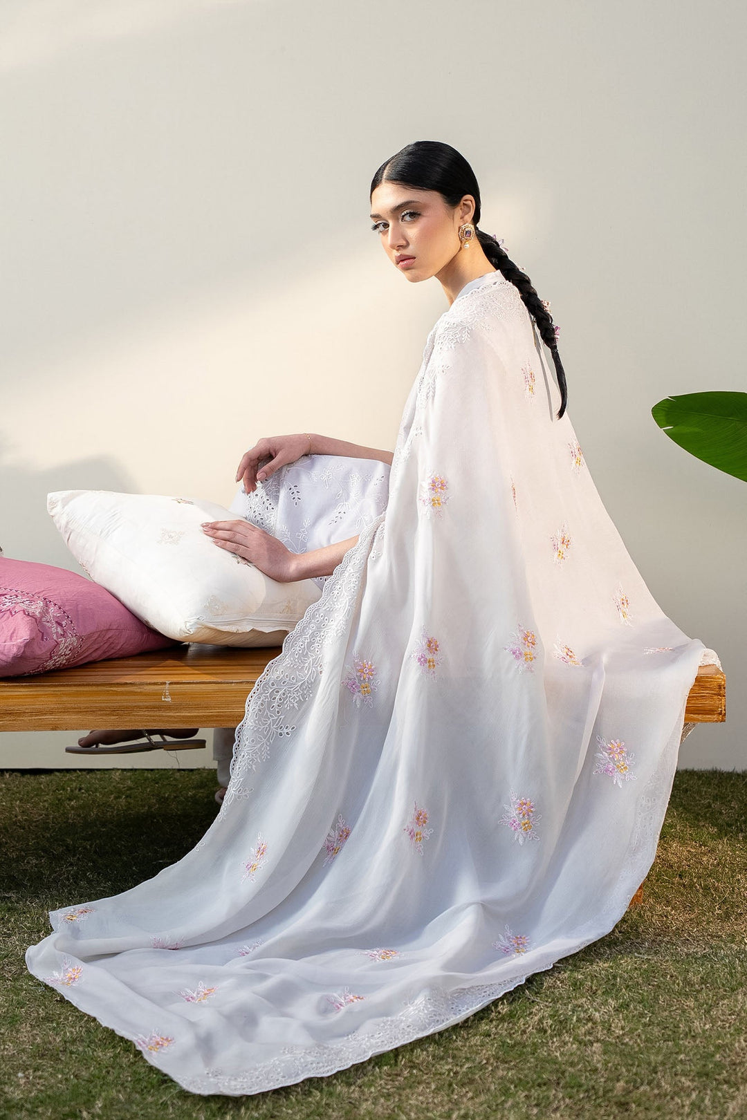 Cross Stitch - Lawn Persian Violet Unstitch Suit For Women - 3 Piece