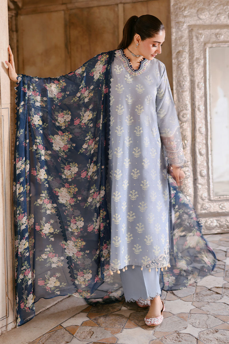 Cross Stitch - Lawn Dream Flint Unstitch Suit For Women - 3 Piece