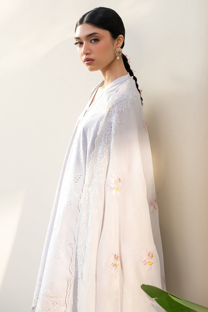 Cross Stitch - Lawn Persian Violet Unstitch Suit For Women - 3 Piece