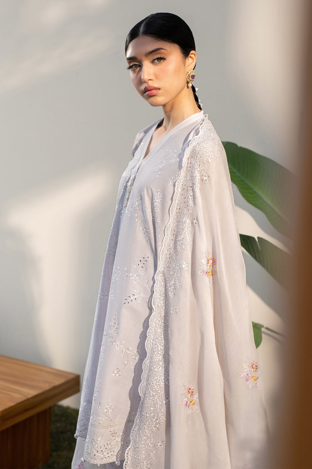 Cross Stitch - Lawn Persian Violet Unstitch Suit For Women - 3 Piece