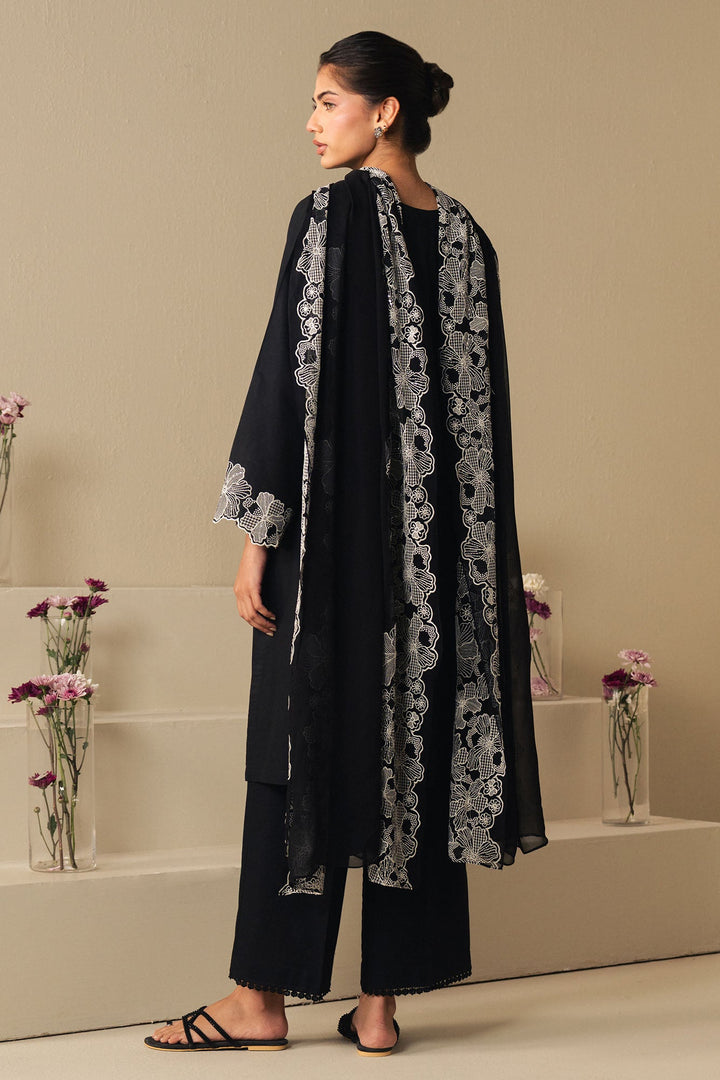 Cross Stitch - Lawn Luxe Noir Suit For Women - Black - 2 Piece - Studio by TCS