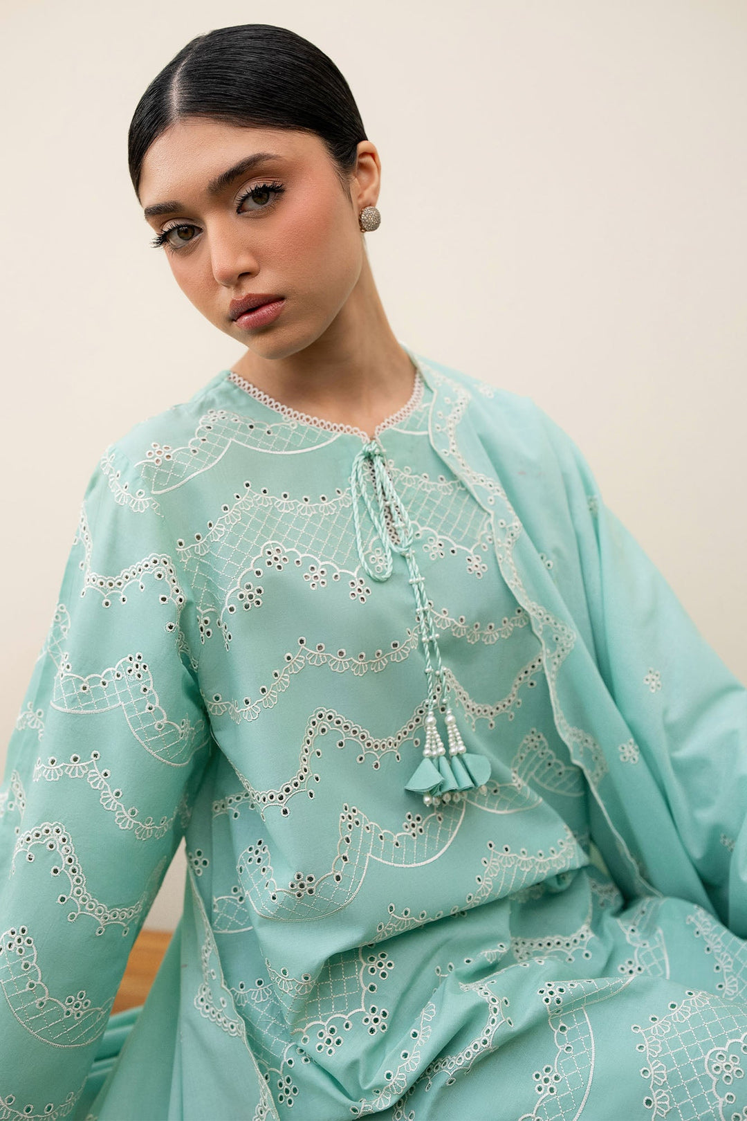 Cross Stitch - Lawn Neo Mint Unstitch Suit For Women - 3 Piece