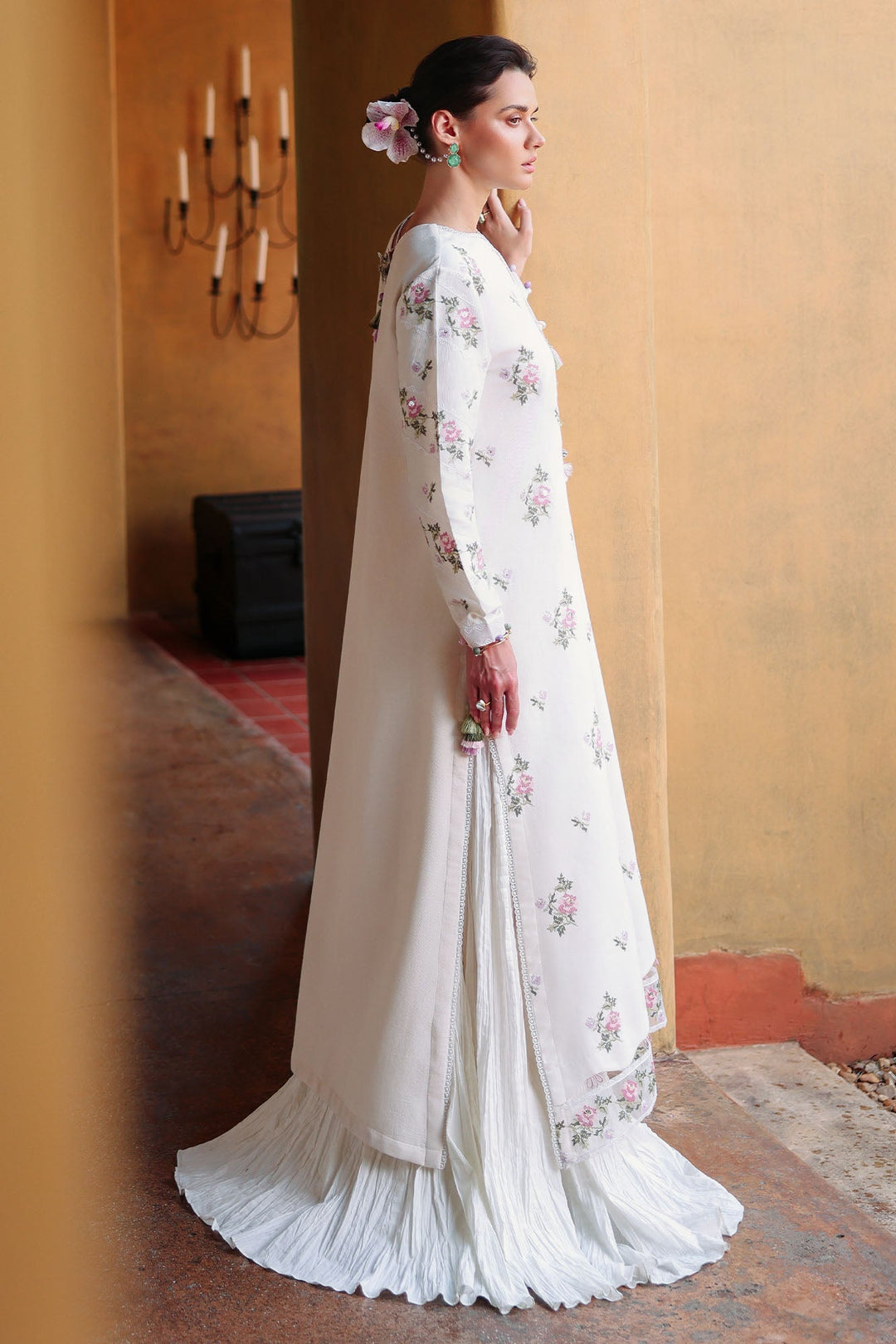 Cross Stitch - Garden Ivory Lawn Unstitch Suit For Women - 3 Piece - Studio by TCS