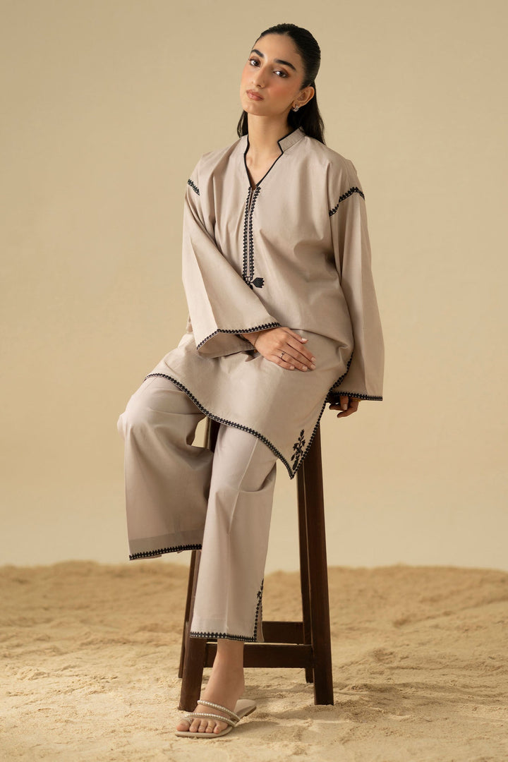 Cross Stitch Sand Dune 2 Piece Suit Beige