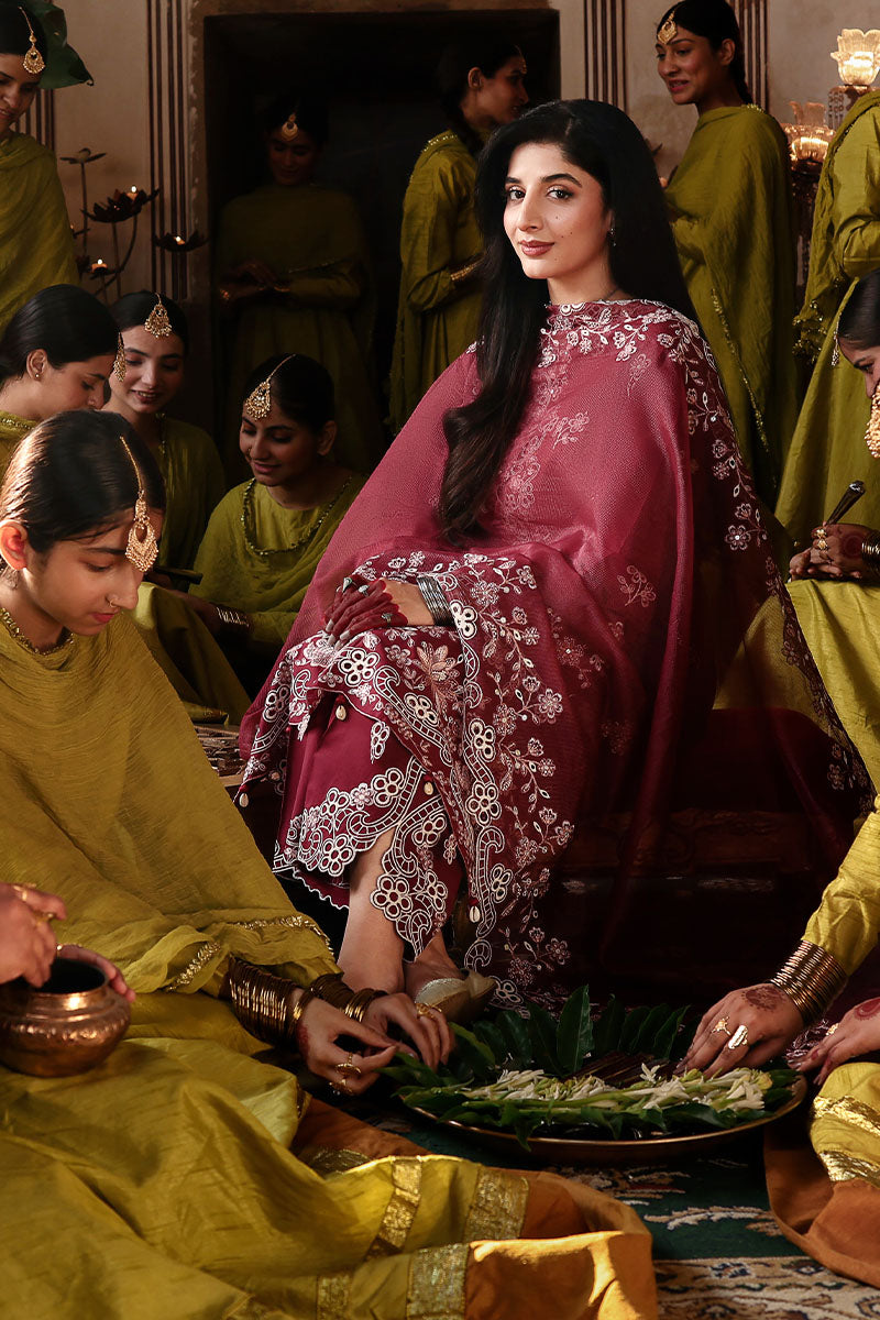 Cross Stitch - Lawn Crimson Drape Unstitch Suit For Women - 3 Piece