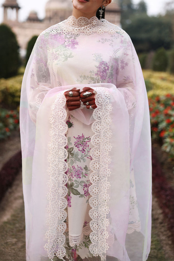 Cross Stitch - Lawn Candy Floss Unstitch Suit For Women - 3 Piece