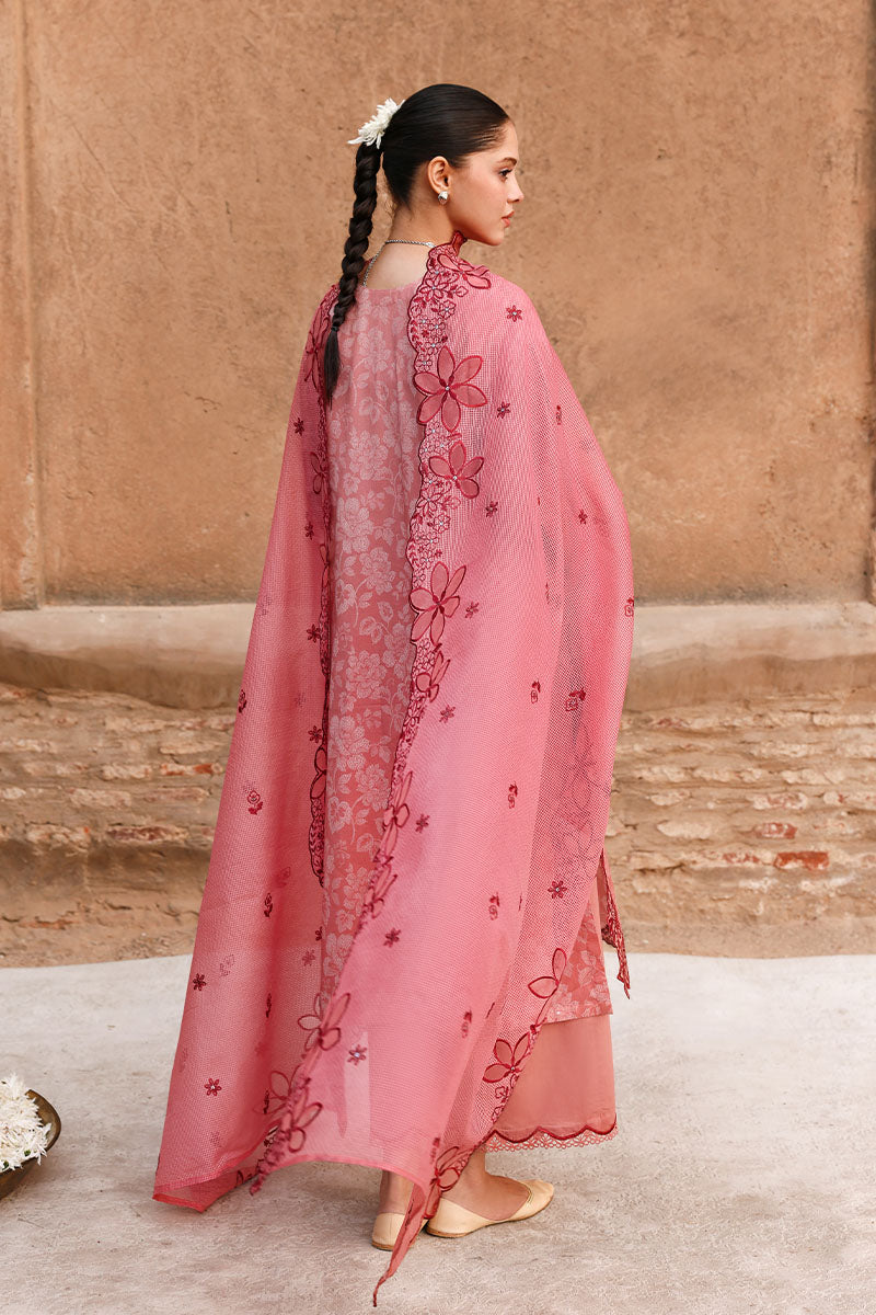 Cross Stitch - Lawn Peach Atelier Unstitch Suit For Women - 3 Piece