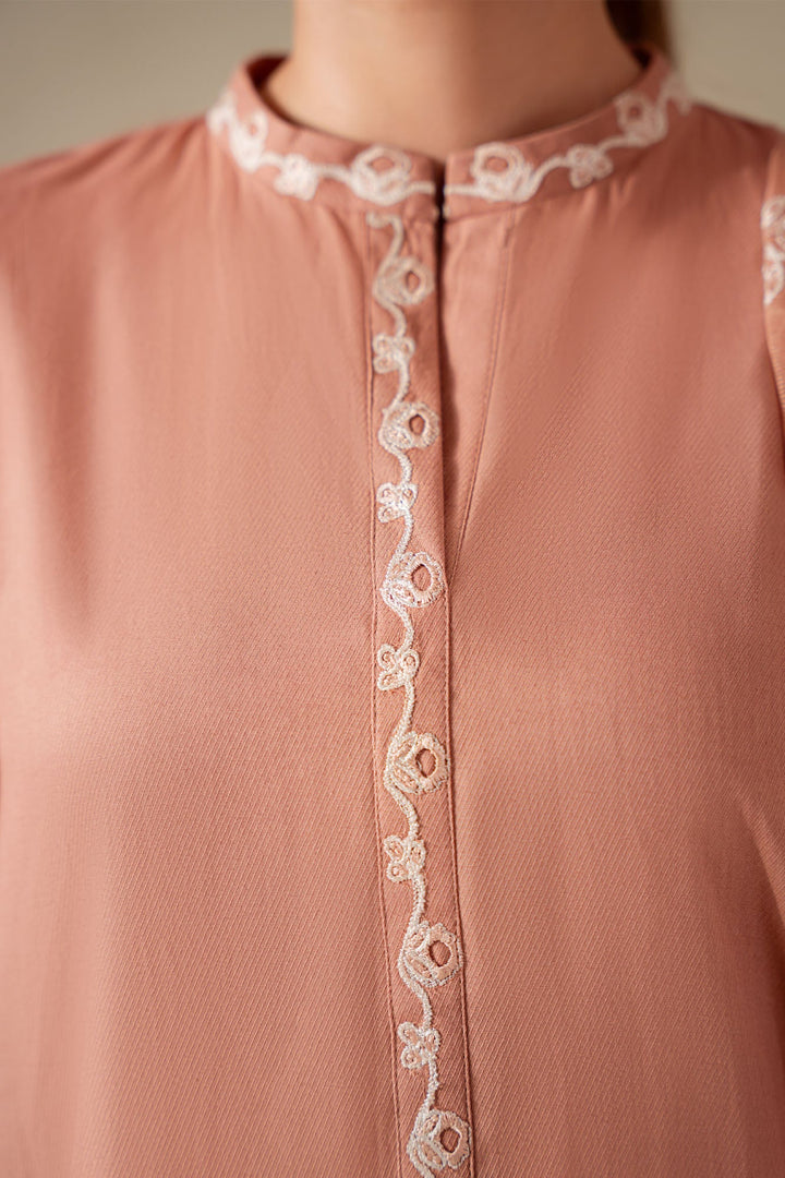 Cross Stitch - Sand Clay Lawn Suit For Women - Peach - 2 Piece - Studio by TCS