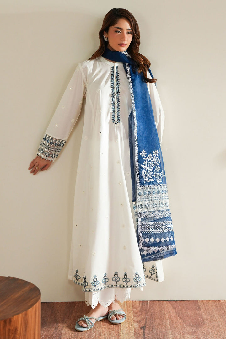 Cross Stitch Porcelain Petal 2 Piece Suit White