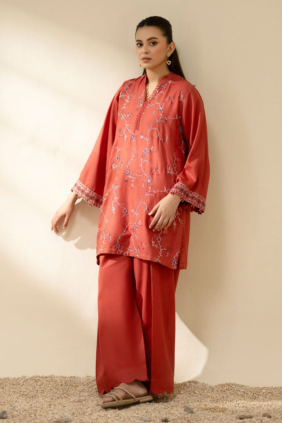 Cross Stitch Ember Dust 2 Piece Suit Orange
