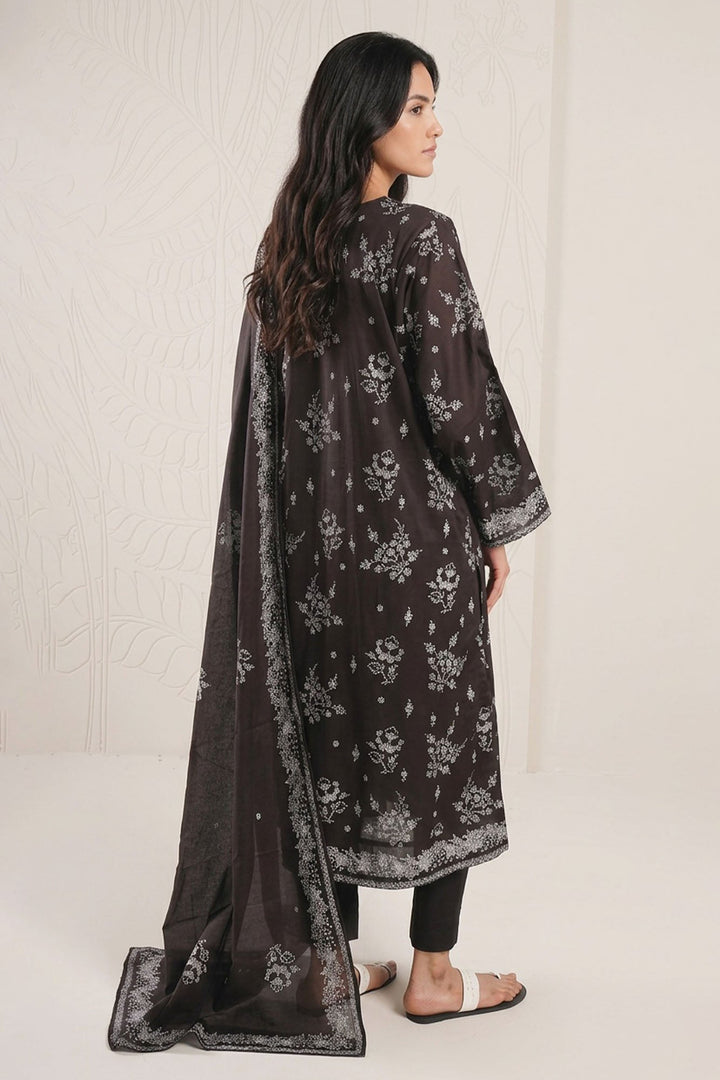 Cross Stitch - Phantom Black Lawn Suit For Women - 3 Piece - Studio by TCS