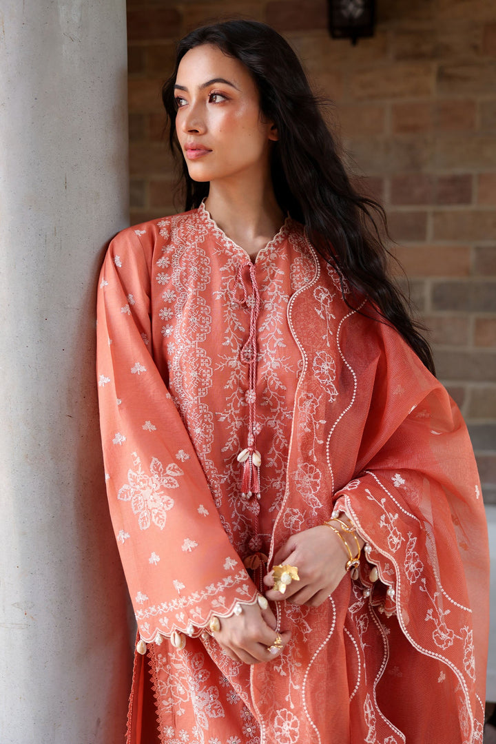 Cross Stitch - Amber Mist Lawn Unstitch Suit For Women - 3 Piece - Studio by TCS