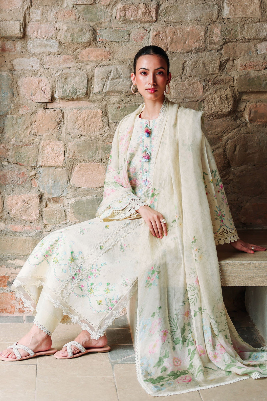 Cross Stitch - TROPIC MIST Lawn Unstitch Suit For Women - 3 Piece - Studio by TCS