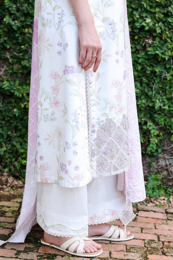 Cross Stitch - Meadow Dream Lawn Unstitch Suit For Women - 3 Piece - Studio by TCS
