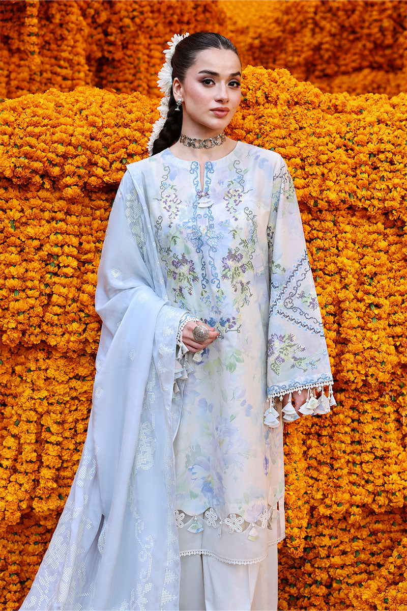 Cross Stitch - Lawn Lilac Whisper Unstitch Suit For Women - 3 Piece