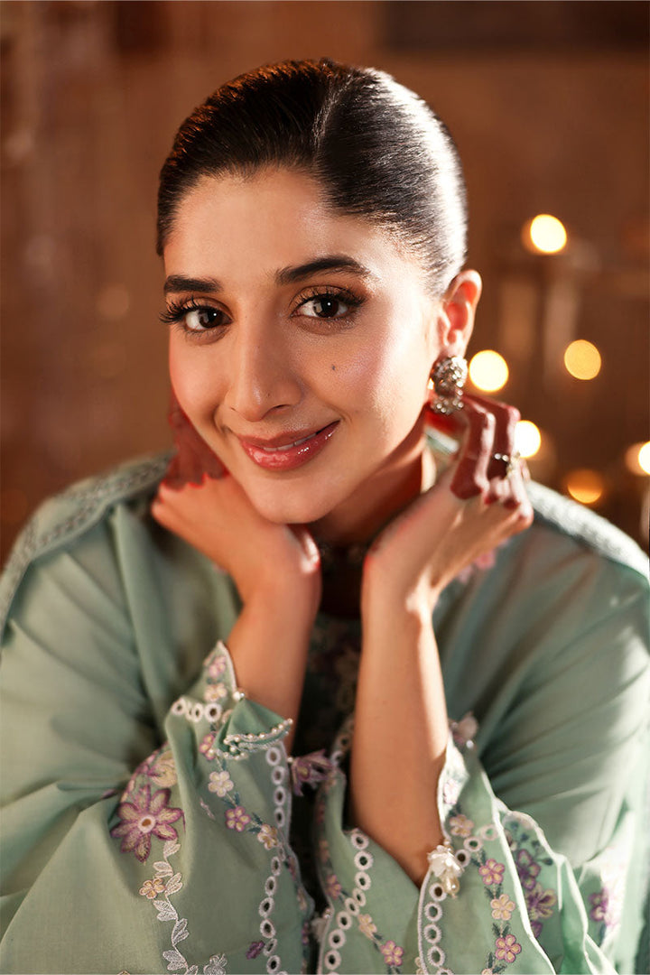 Cross Stitch - Lawn Meadow Muse Unstitch Suit For Women - 3 Piece