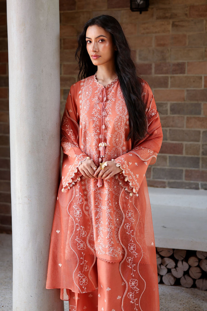 Cross Stitch - Amber Mist Lawn Unstitch Suit For Women - 3 Piece - Studio by TCS