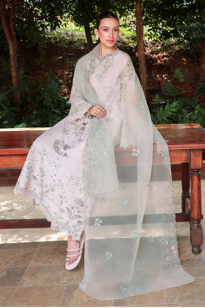 Cross Stitch - Pearl Sage Lawn Unstitch Suit For Women - 3 Piece - Studio by TCS