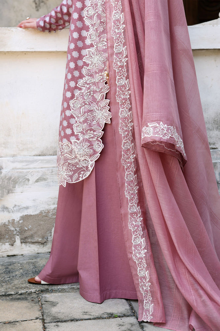 Cross Stitch - ASH ROSE Cotton Unstitch Suit For Women - 3 Piece - Studio by TCS