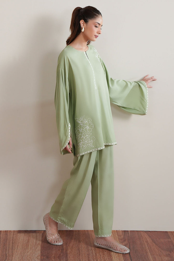 Cross Stitch Reed Rush 2 Piece Suit Green