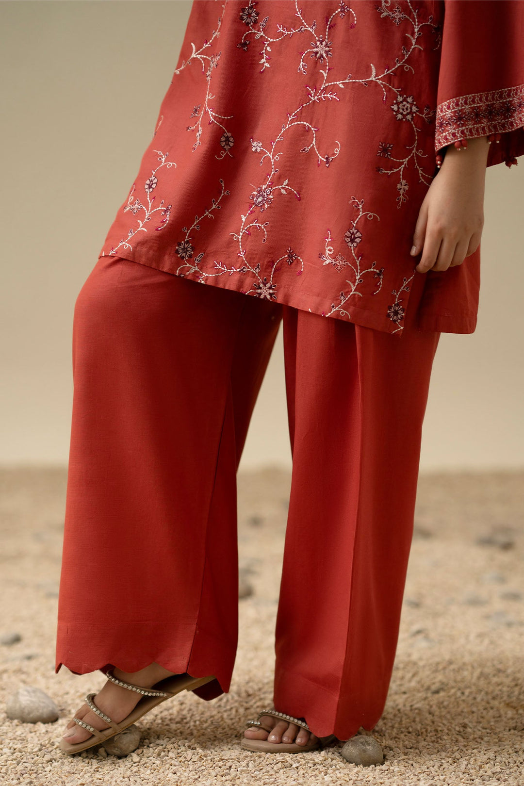 Cross Stitch Ember Dust 2 Piece Suit Orange