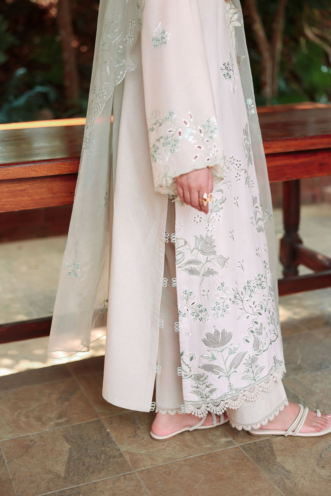 Cross Stitch - Pearl Sage Lawn Unstitch Suit For Women - 3 Piece - Studio by TCS