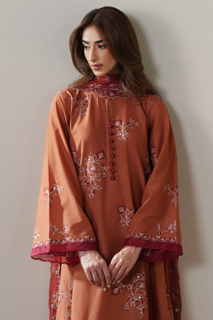 Cross Stitch SCARLET EMBER Unstitched Rust 3 Piece
