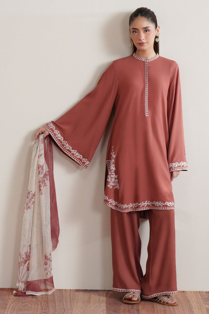 Cross Stitch Spice Glow 2 Piece Suit Orange